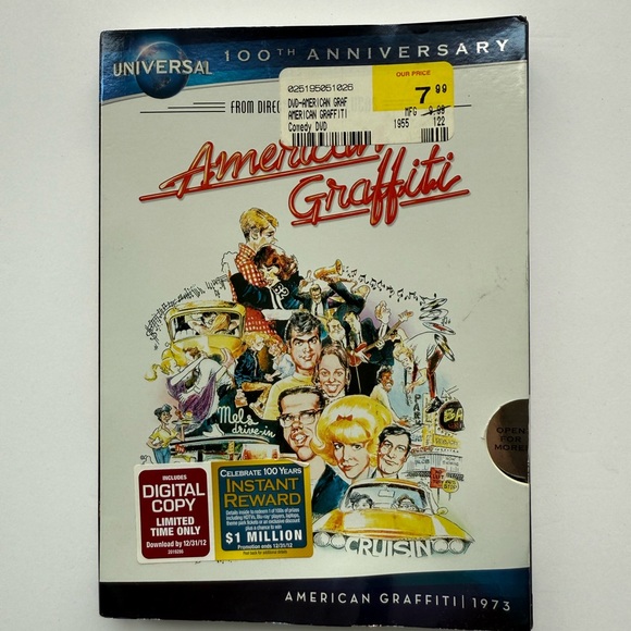 Universal Studio Other - American Graffiti DVD 100th Anniversary Edition W/Flawed Slipcover New Sealed